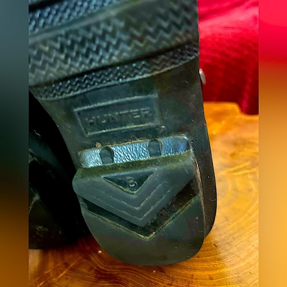 Black Vintage Wellies Hunter Rain Boots - Picture 10 of 15